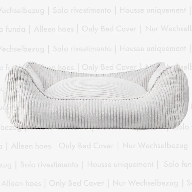 william-walker-wechselbezug-cord-hundebett-moonlight-hellgrau image 1