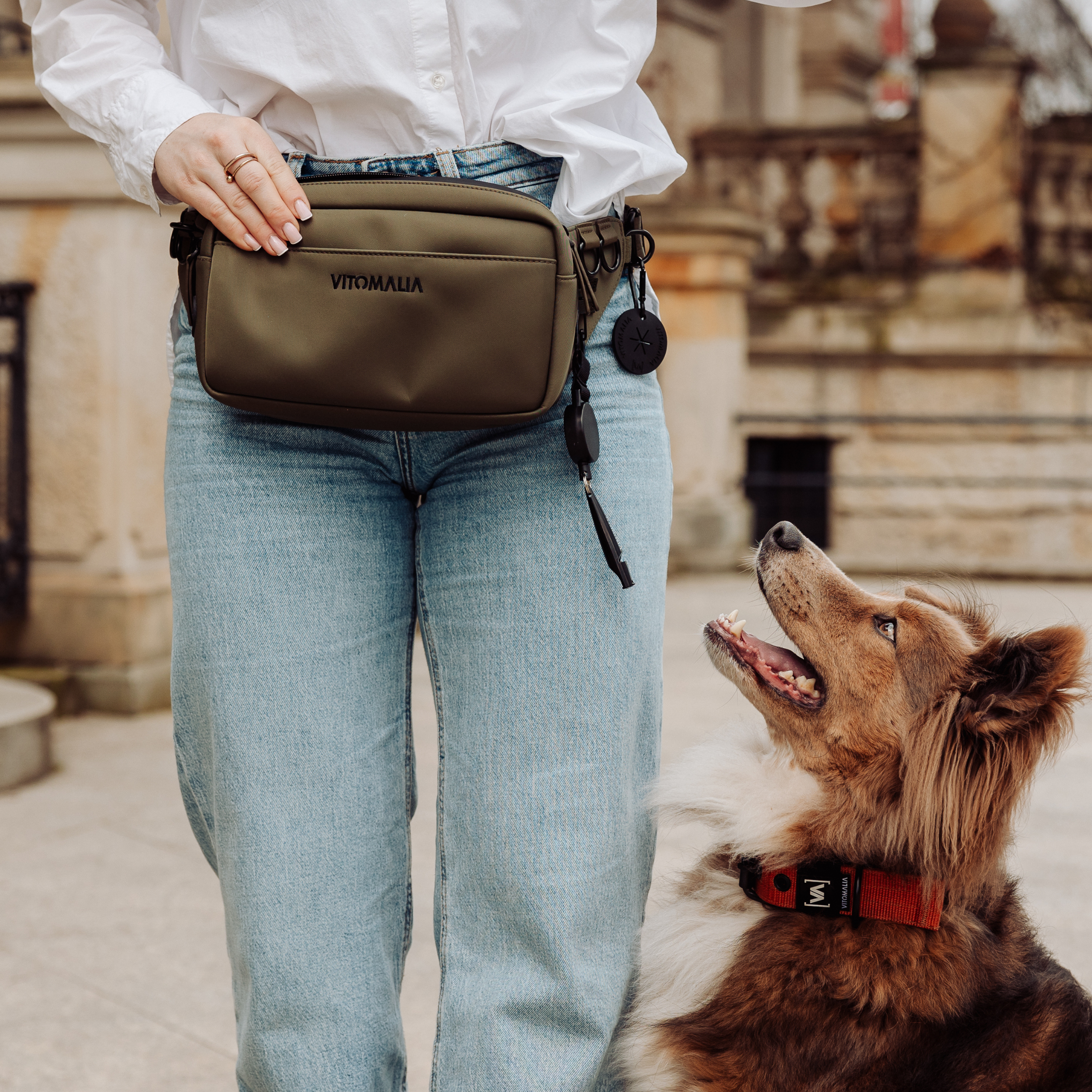 vitomalia-gassi-bauchtasche-khaki-gassitasche-mit-snackbeuteln image 5