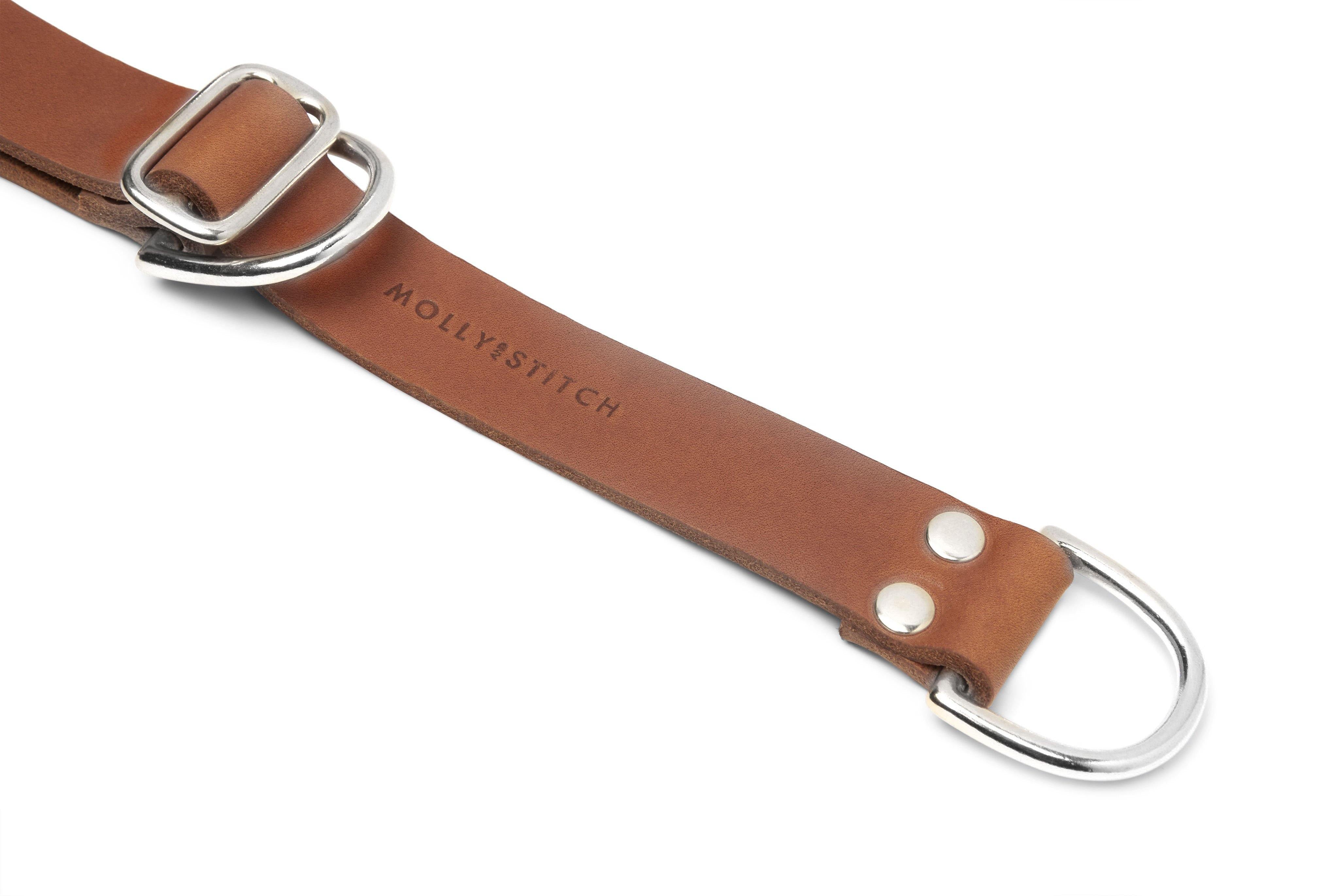 molly-and-stitch-butter-leder-retriever-halsband-sahara-cognac image 4
