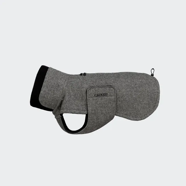 cloud7-hundemantel-brooklyn-long-tweed-black image 1