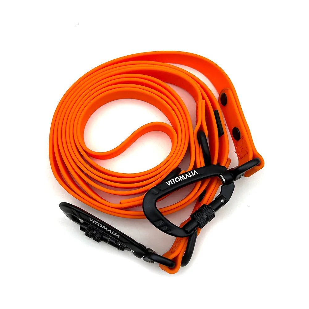 vitomalia-wasserleine-aqua-edition-orange-2-2-m-3-fach-verstellbar-mit-sicherhei image 2