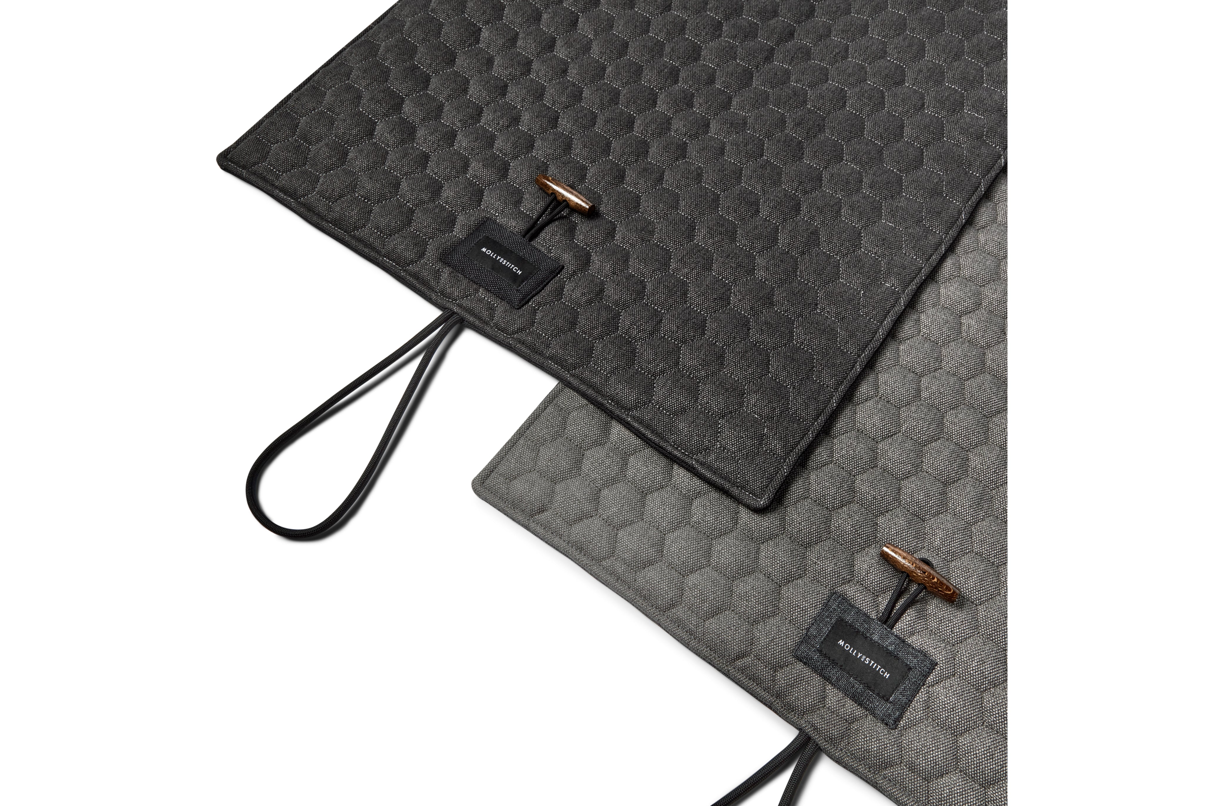 molly-and-stitch-honeycomb-hundereisematte-grey image 7