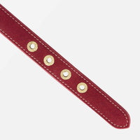 william-walker-luxe-wildleder-hundehalsband-lambrusco-bordeauxrot image 4