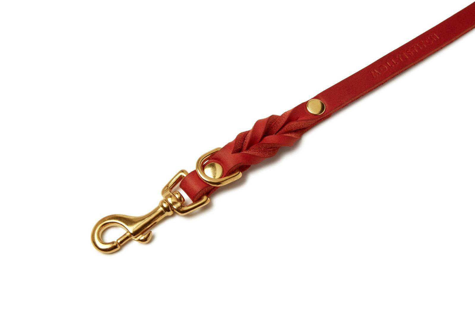 molly-and-stitch-butter-leather-hundeleine-3-fach-verstellbar-200-cm-chili-red image 7