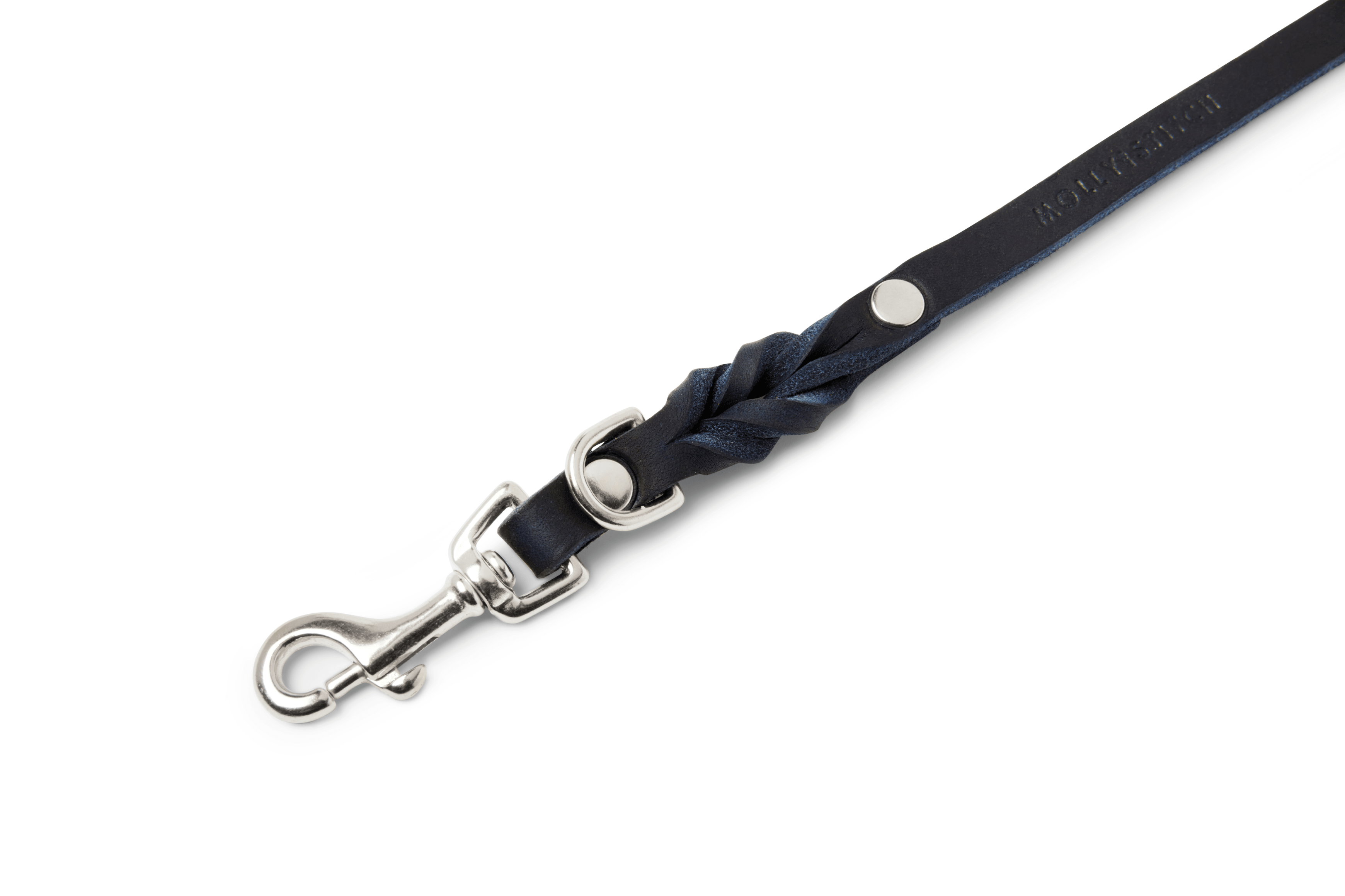 molly-and-stitch-butter-leather-hundeleine-3-fach-verstellbar-200-cm-navy-blue image 6
