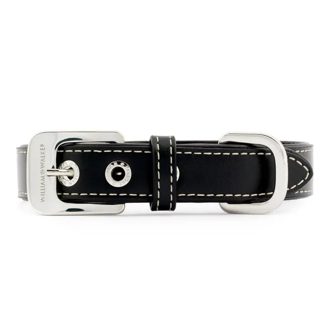 william-walker-leder-hundehalsband-noir-schwarz-auslaufmodell image 1