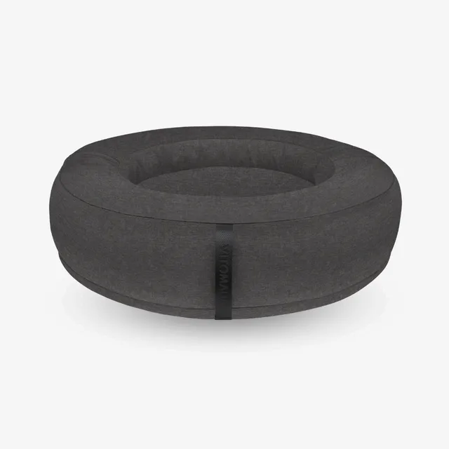 vitomalia-orthopawdic-donut-hundebett-repet-linen-anthrazit-orthop-disch image 1