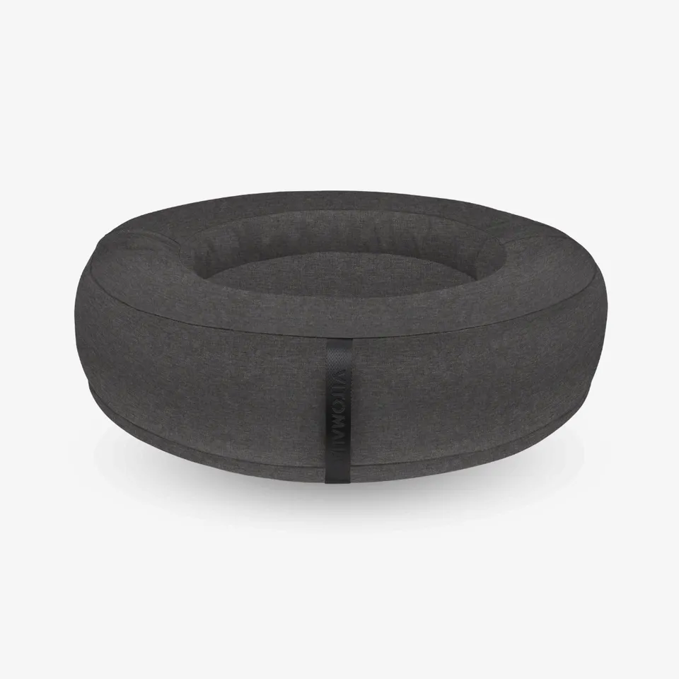 vitomalia-orthopawdic-donut-hundebett-repet-linen-anthrazit-orthop-disch image 1