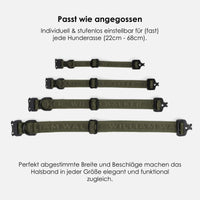 william-walker-jacquard-nylon-hundehalsband-forest-dunkelgr-n image 4