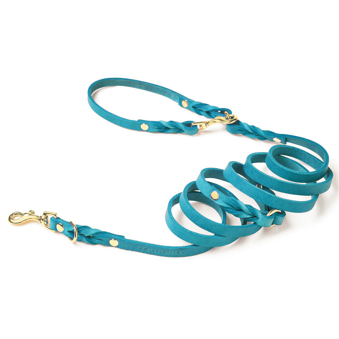 molly-and-stitch-butter-leather-hundeleine-fiji-blue-3x-verstellbar-200-cm image 8