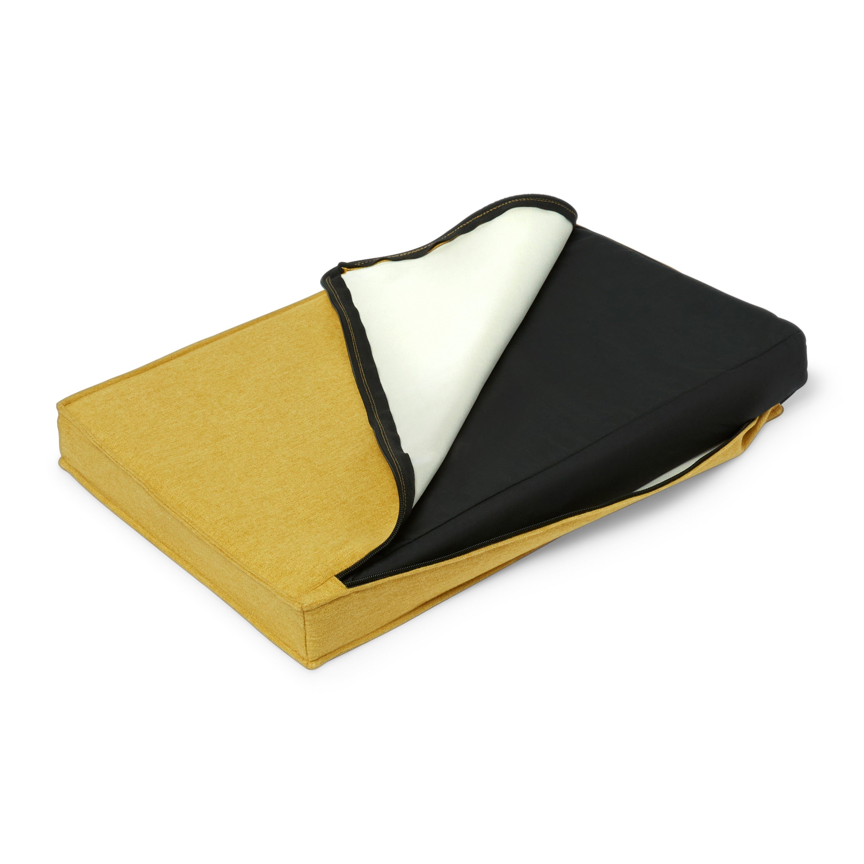 molly-and-stitch-alpine-hundekissen-mustard-mit-memory-matratze image 3