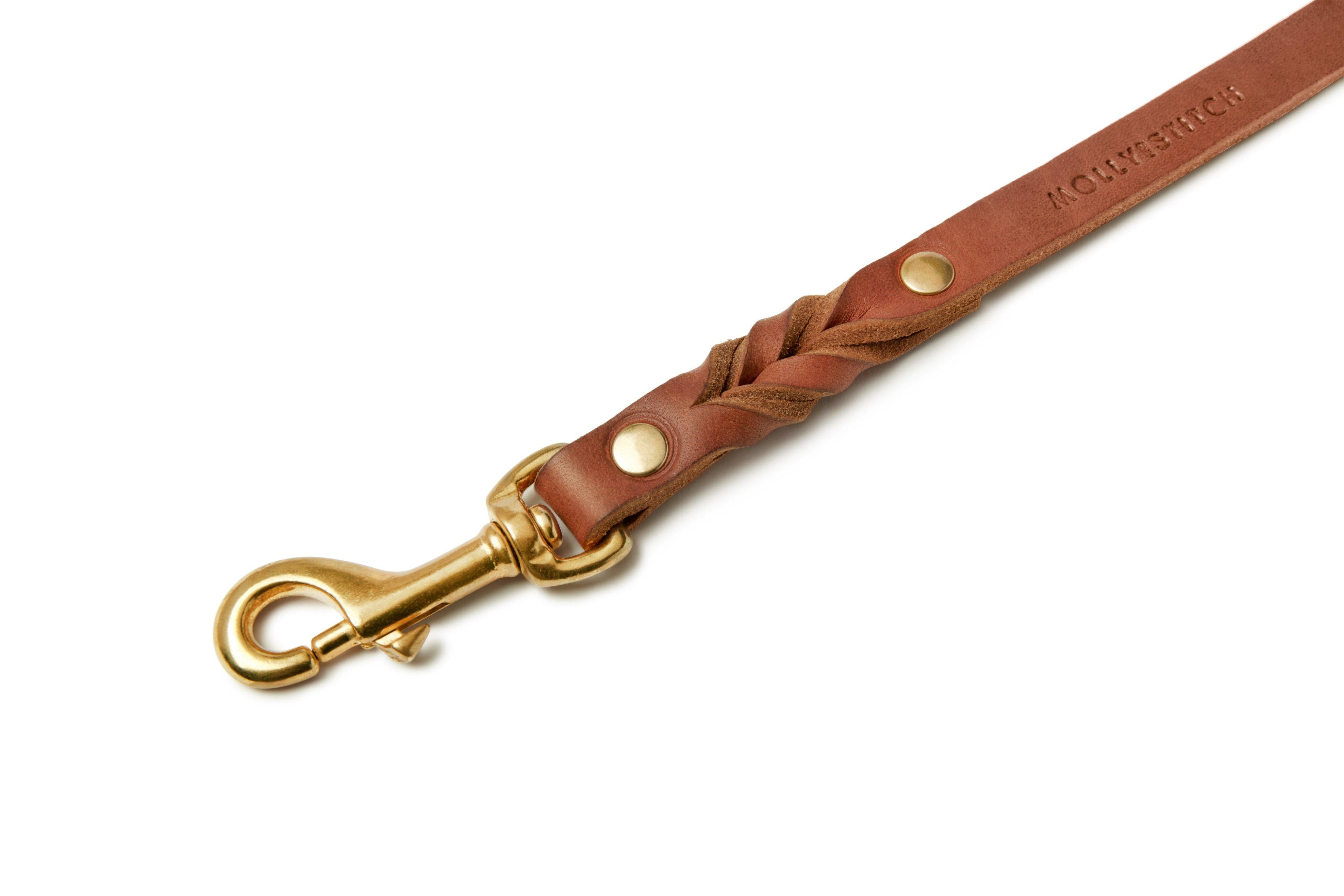 molly-and-stitch-butter-leather-3-fach-verstellbare-hundeleine-sahara-cognac image 7