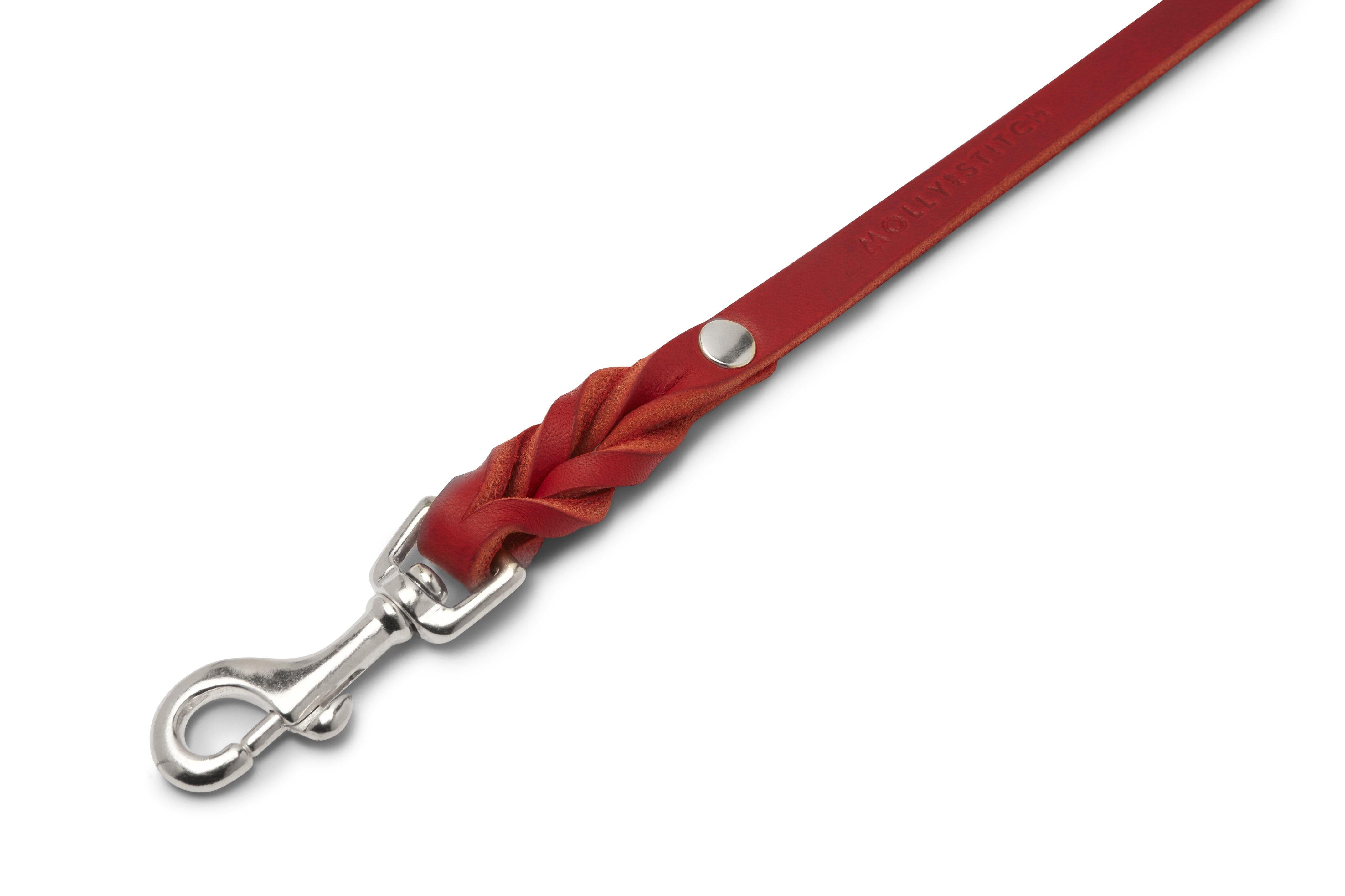 molly-and-stitch-butter-leather-city-hundeleine-140-cm-chili-red image 5