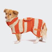 cloud7-hundebademantel-wannsee-stripes-beige-orange-2 image 3