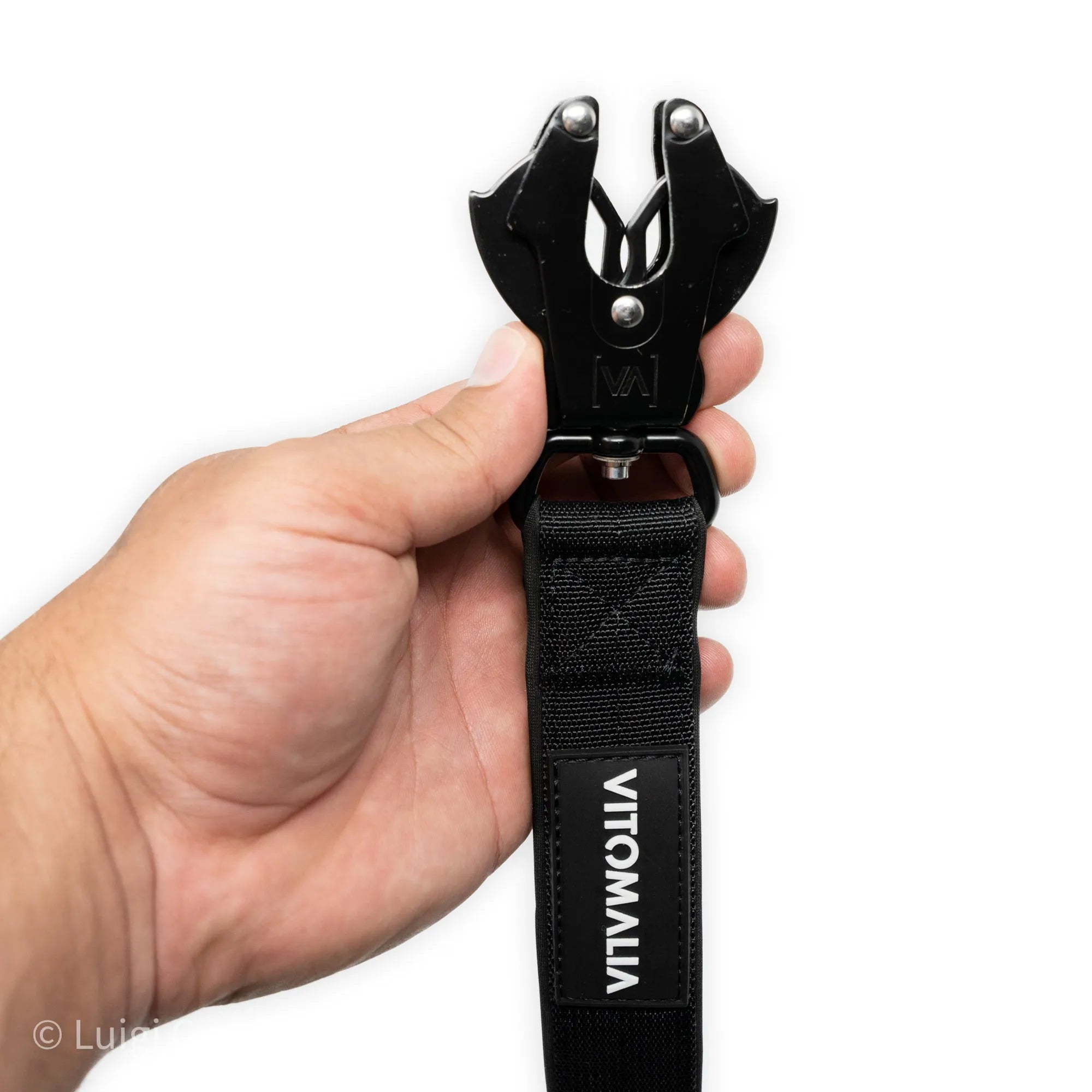 vitomalia-extreme-edition-taktische-f-hrleine-schwarz-mit-froschkarabiner-hartal image 3