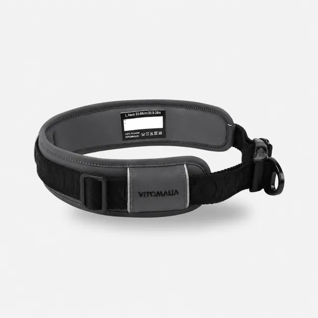 vitomalia-outdoor-edition-reflektierendes-hundehalsband-anthrazit image 1
