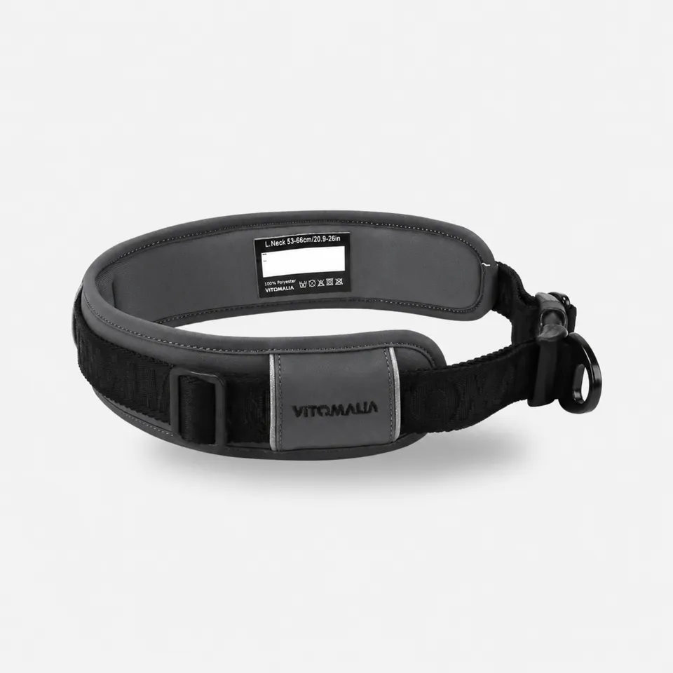 vitomalia-outdoor-edition-reflektierendes-hundehalsband-anthrazit image 1