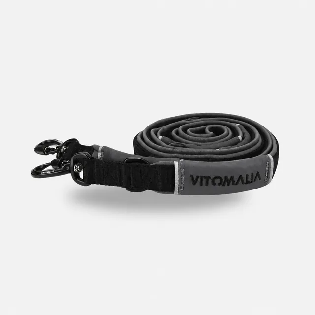 vitomalia-hundeleine-outdoor-edition-anthrazit-2-2-m-3-fach-verstellbar image 1