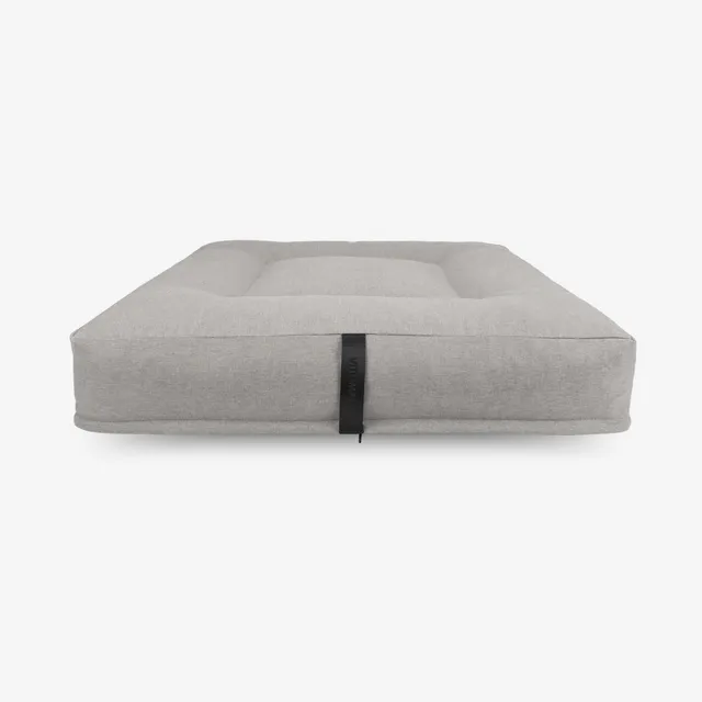 vitomalia-orthopawdic-ergonomisches-hundekissen-quadratisch-repet-linen-hellgrau image 1