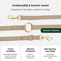 william-walker-leder-hundeleine-sand-beige image 3