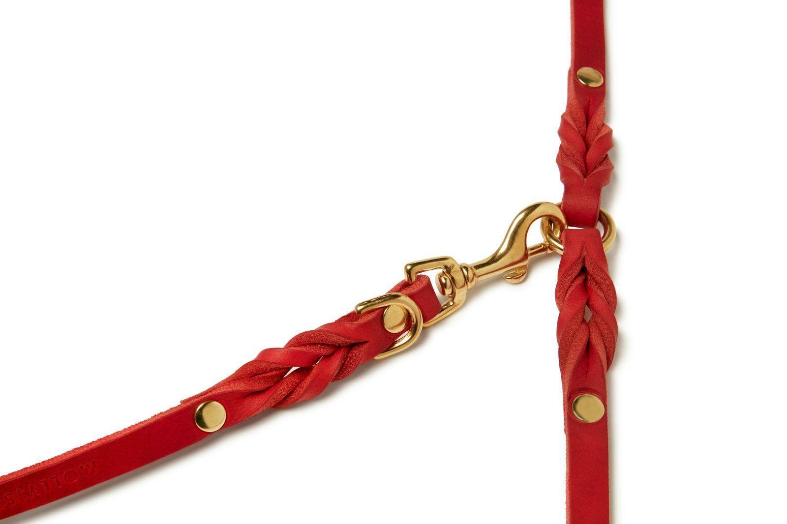 molly-and-stitch-butter-leather-hundeleine-3-fach-verstellbar-200-cm-chili-red image 6