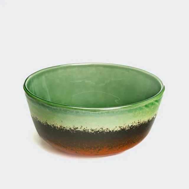 cloud7-annie-hundenapf-green-orange-aus-steinzeug image 1