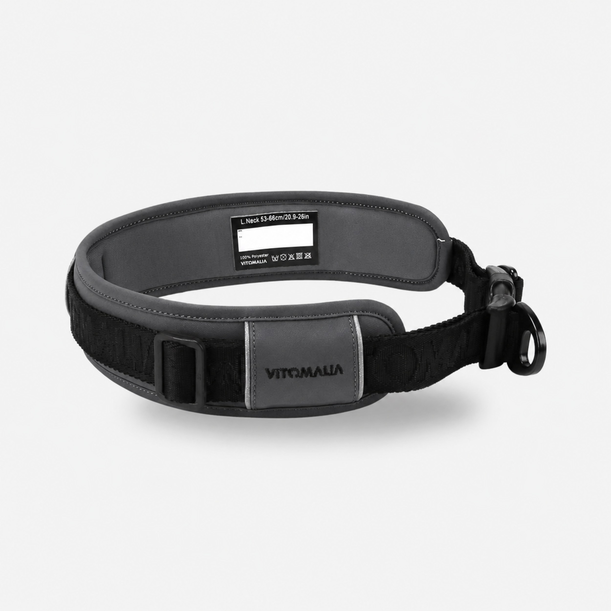 vitomalia-outdoor-edition-reflektierendes-hundehalsband-anthrazit image 1