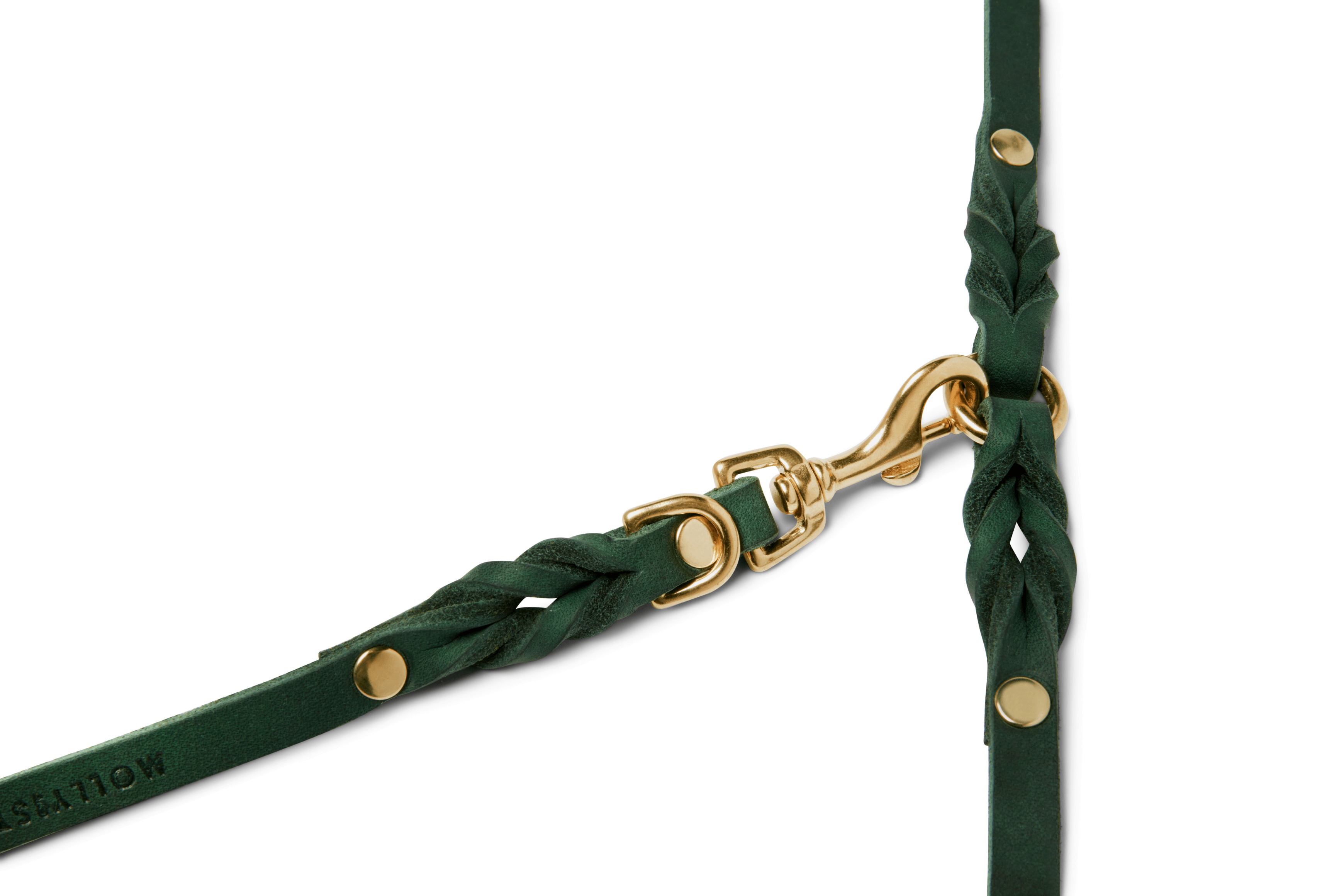 molly-and-stitch-butter-leather-3x-verstellbare-hundeleine-200-cm-forest-green image 7