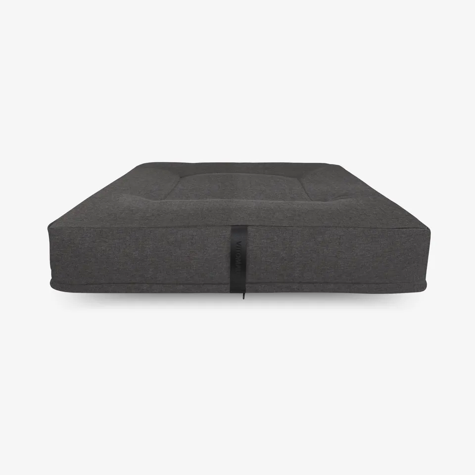 vitomalia-orthopawdic-ergonomisches-hundekissen-quadratisch-repet-linen-anthrazi image 1