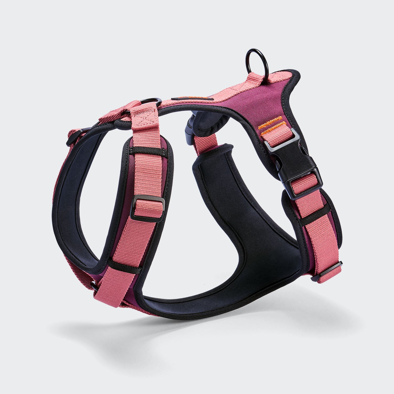 cloud7-y-3-geschirr-aktiv-softshell-aubergine-soft-rose-sport-hundegeschirr image 1