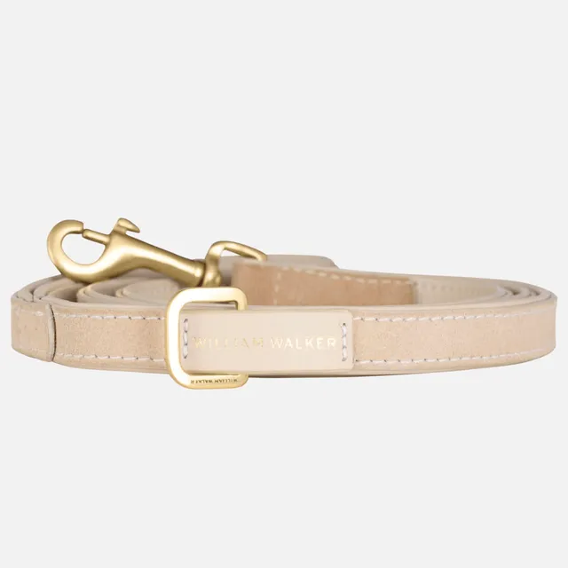 william-walker-luxe-wildleder-hundeleine-almond-beige image 1