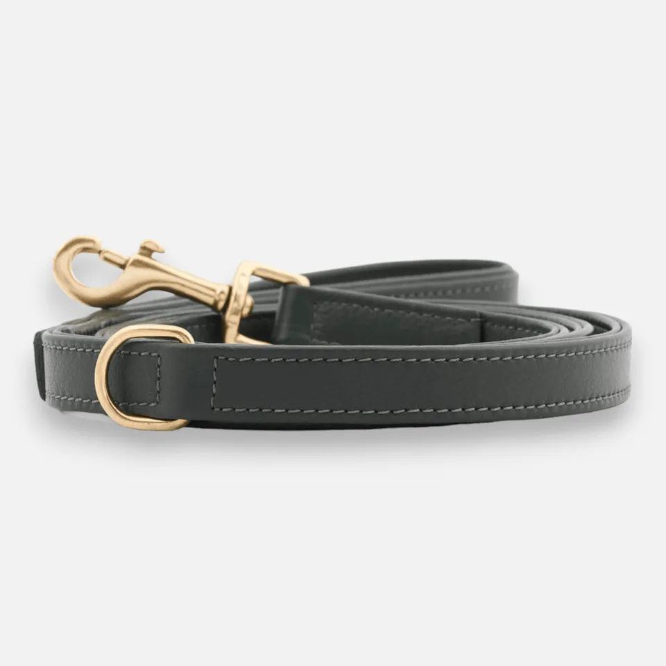 william-walker-leder-hundeleine-dark-moss-dunkelgr-n image 1