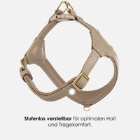 william-walker-step-in-leder-geschirr-pico-f-r-kleine-hunde-norwegergeschirr-aus image 2