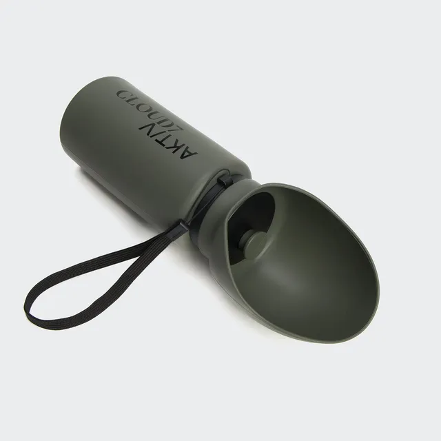 cloud7-trinkflasche-aktiv-dark-olive-faltbare-hundetrinkflasche image 1