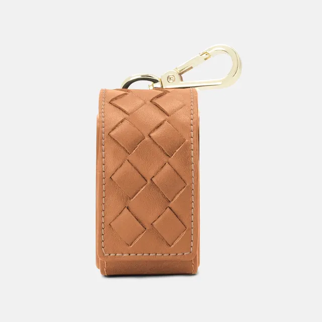 william-walker-kotbeutelspender-prestige-caramel-braun-nappaleder-mit-flechtung image 1