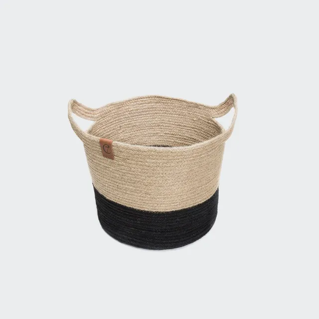 cloud7-aufbewahrungskorb-jute-natural-black image 1
