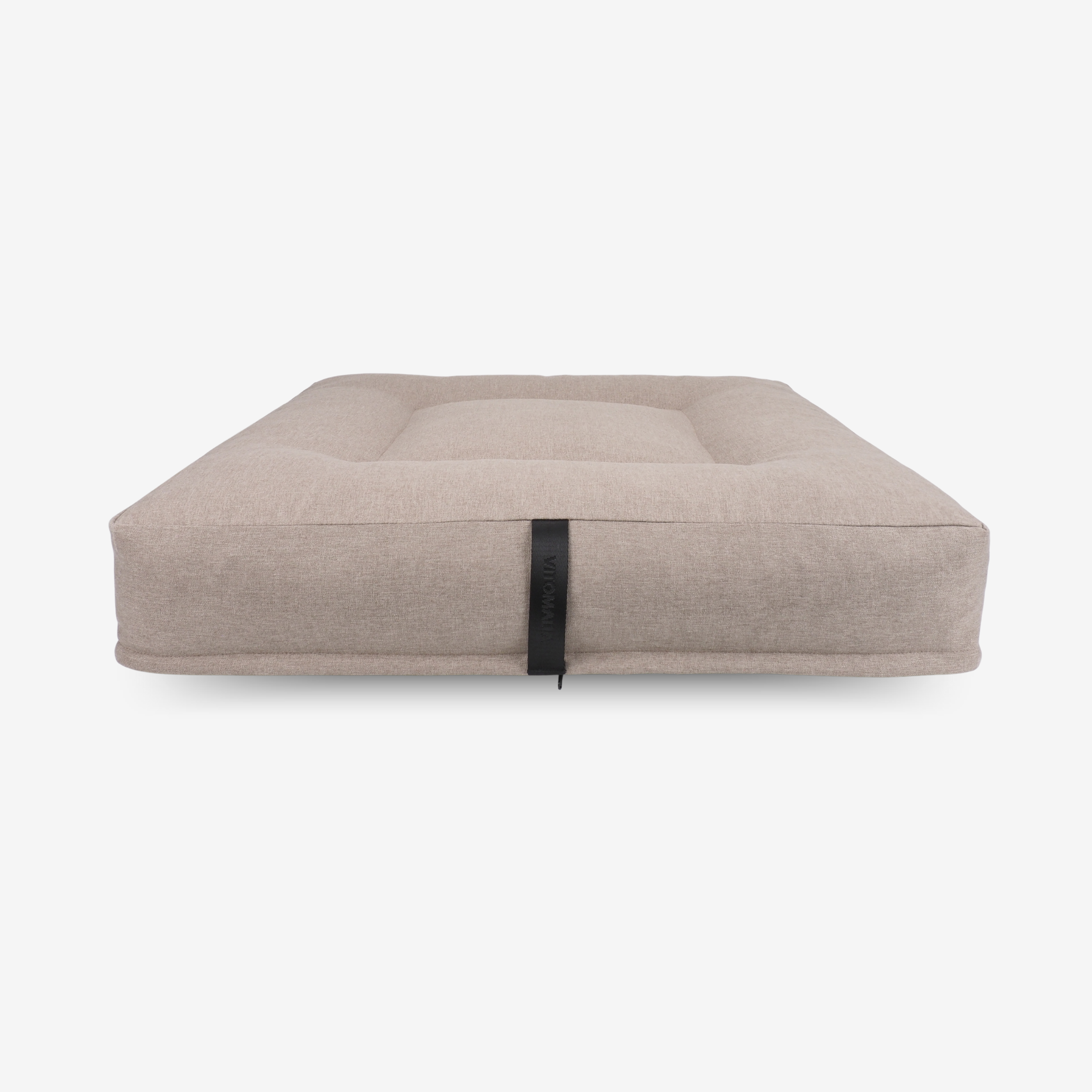 vitomalia-orthopawdic-ergonomisches-hundekissen-quadratisch-repet-linen-taupe image 1