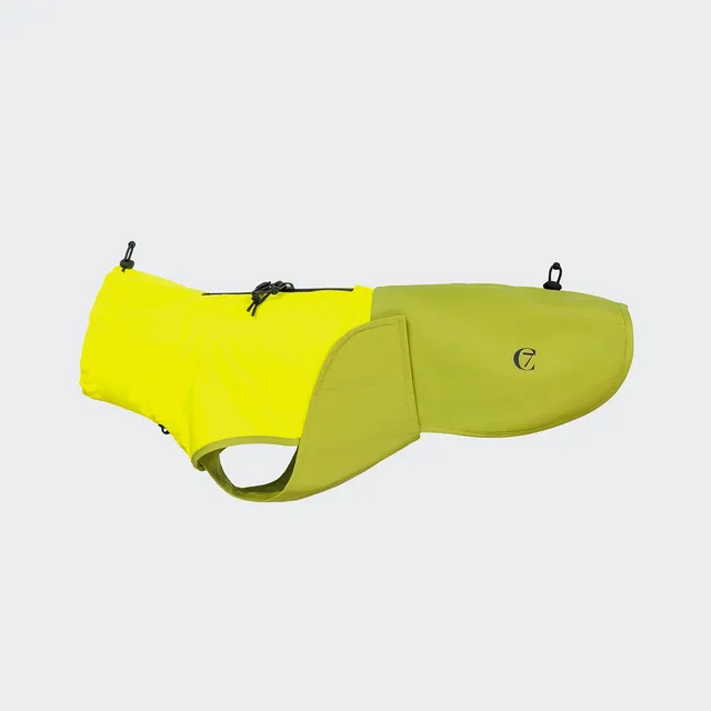 cloud7-hunderegenmantel-dackel-aktiv-neon-green-light-olive-10-000-mm-wasserdich image 1