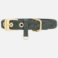 william-walker-leder-hundehalsband-prestige-forest-dunkelgr-n-geflochten image 3
