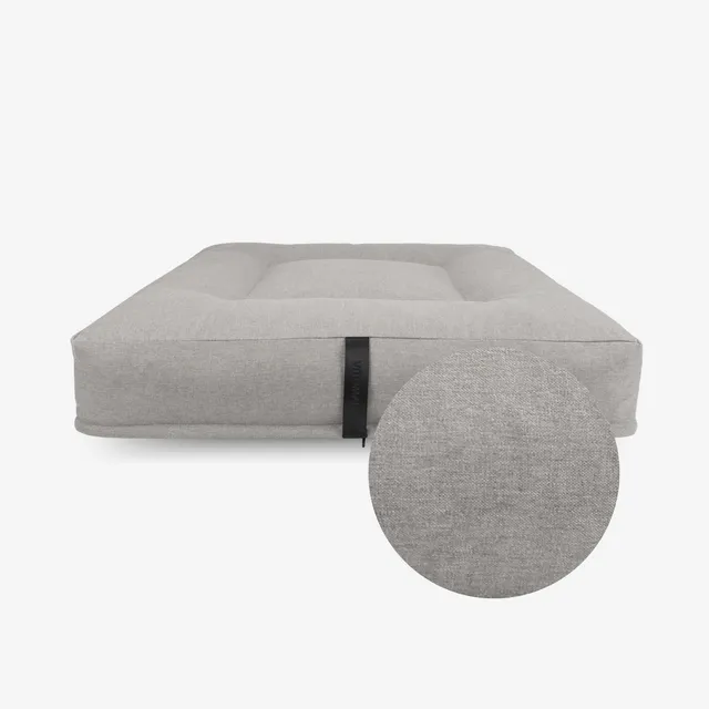 vitomalia-orthopawdic-cover-quadratisches-hundekissen-repet-linen-hellgrau image 1