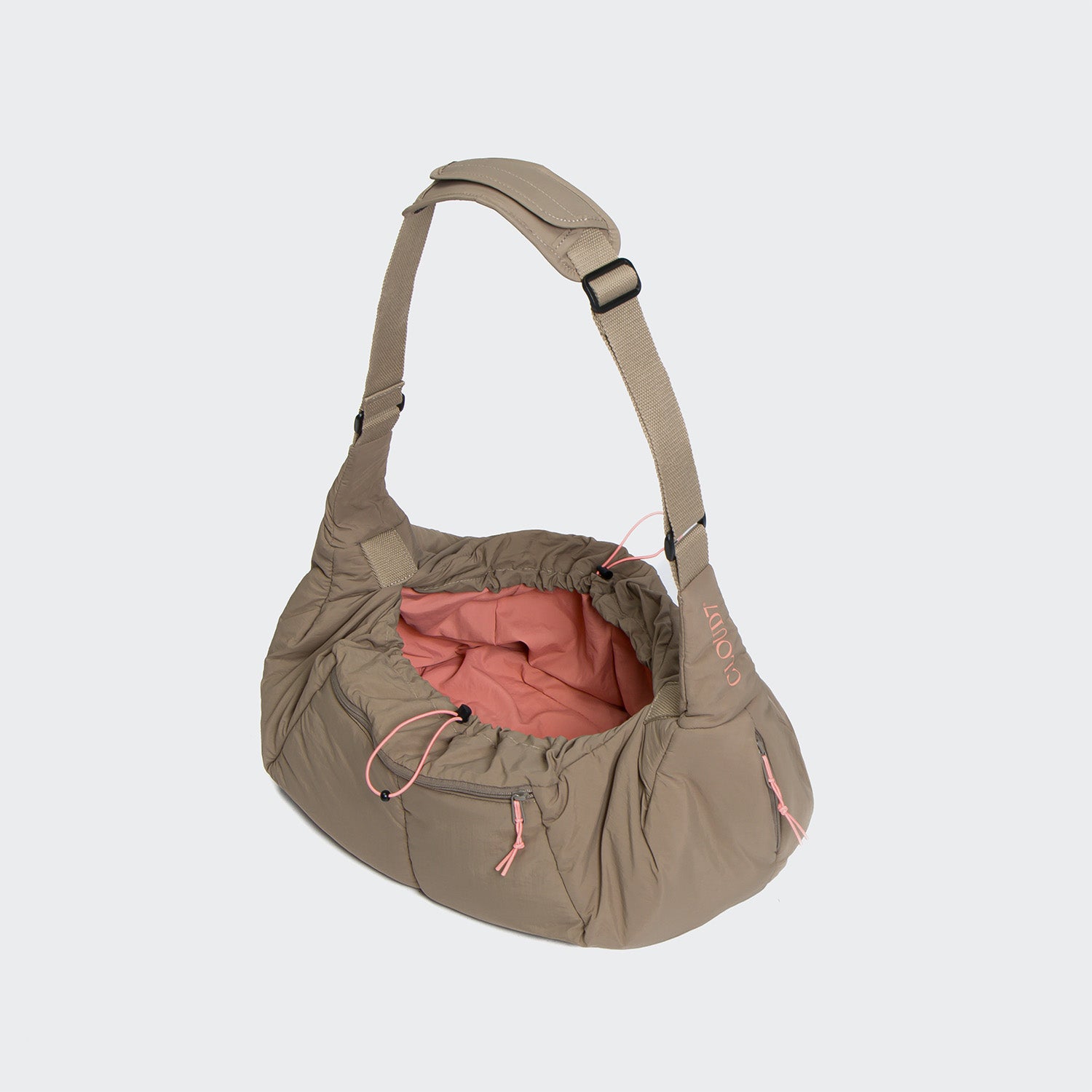 cloud7-lttl-puffer-khaki-peach-hundeumh-ngetasche-crossbody image 2