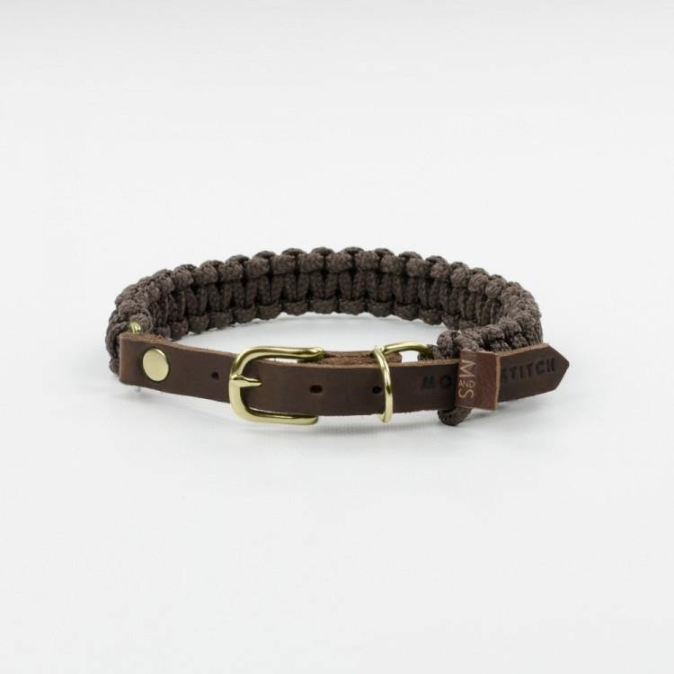 molly-and-stitch-touch-of-leather-hundehalsband-chocolate image 1