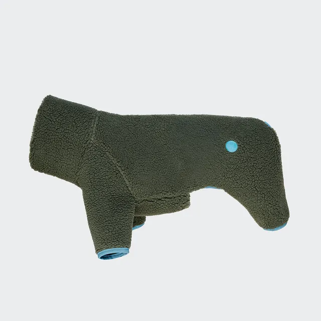cloud7-hundepullover-cornwall-teddy-olive image 1