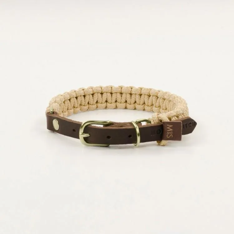molly-and-stitch-touch-of-leather-hundehalsband-beige image 1
