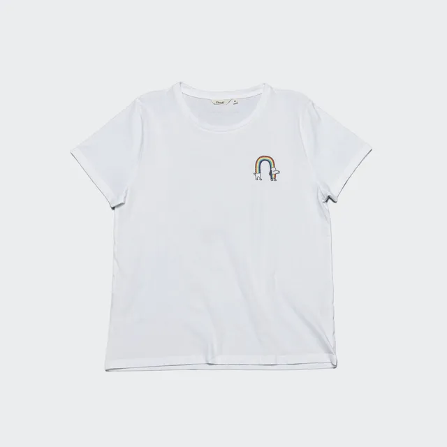 cloud7-resc7ue-t-shirt-rainbow-white-unisex-biobaumwolle image 1