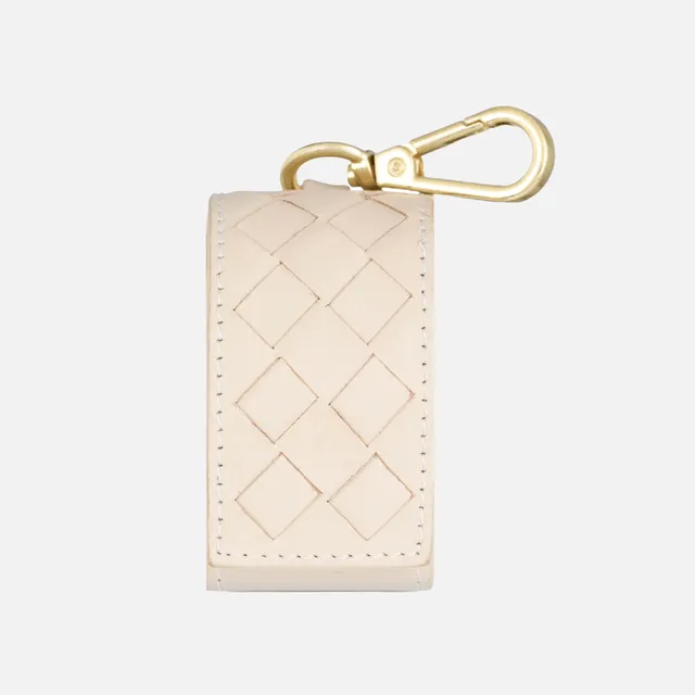 william-walker-kotbeutelspender-prestige-almond-beige-handgefertigtes-nappaleder image 1