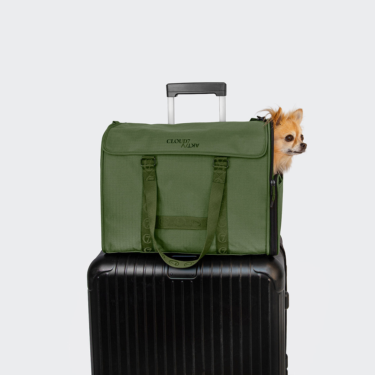 cloud7-hundeflugtasche-aktiv-olive-transporttasche-f-r-flug-bahn image 7