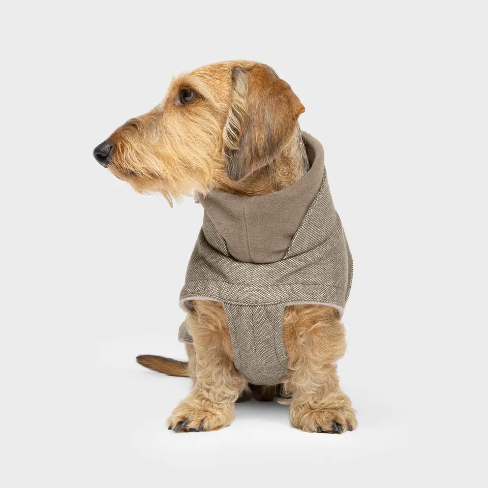 cloud7-brooklyn-dackelmantel-tweed-beige-wintermantel-f-r-dackel image 1