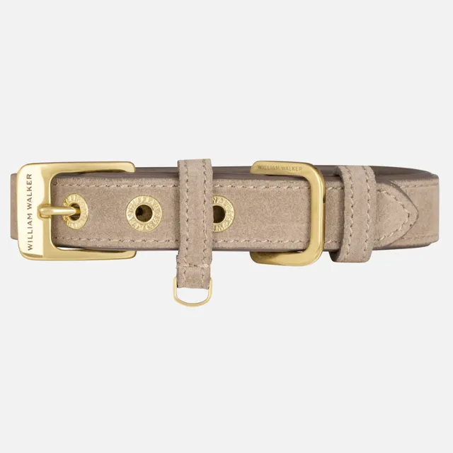 william-walker-luxe-wildleder-hundehalsband-pebble-taupe image 1