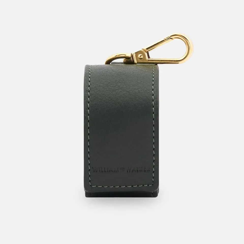 william-walker-kotbeutelspender-dark-moss-leder-etui-dunkelgr-n image 1